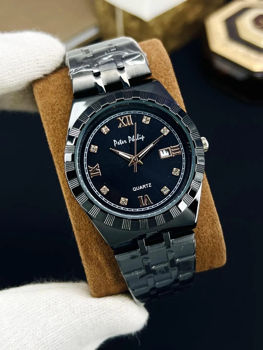 Men Multi-color Chain Strap Watch 10mm Round