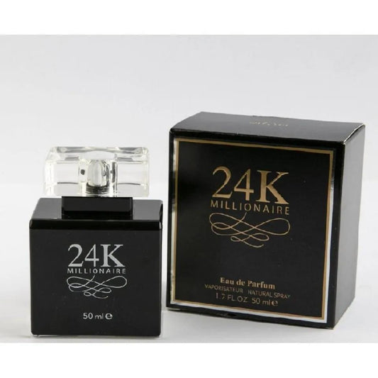 24K Millionaire Perfume For Men Black Bottle 50ML