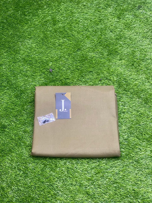 Men Wash & Wear Brown Suit Plain Brown