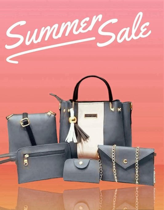 Premium Quality 5 Pcs Handbags Set For Girls