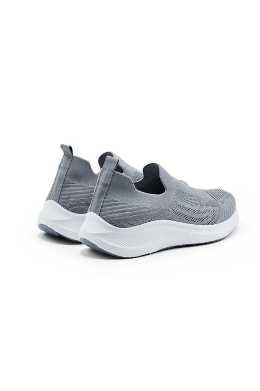 Men's Grey Slip-On Walking Sneakers