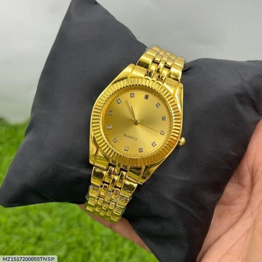 Men Black Chain Strap Quartz Watch