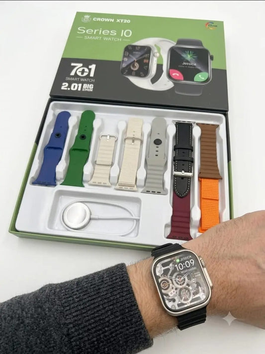 Crown XT20 Series 0 Smart Watch-2.0" Super AMOLED Infinite Display|