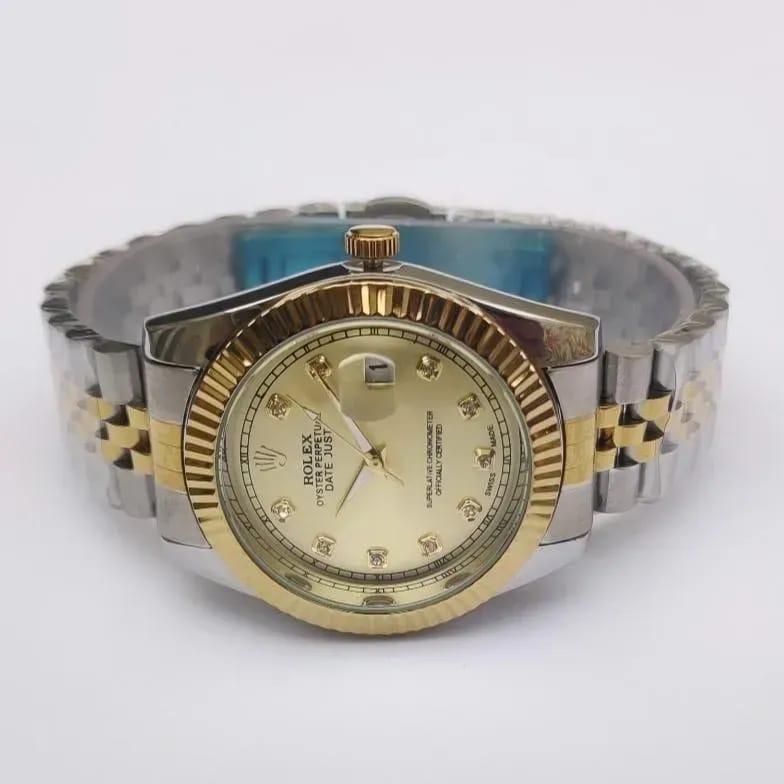 Rolex Gold Tonic Dial Watch For Men
