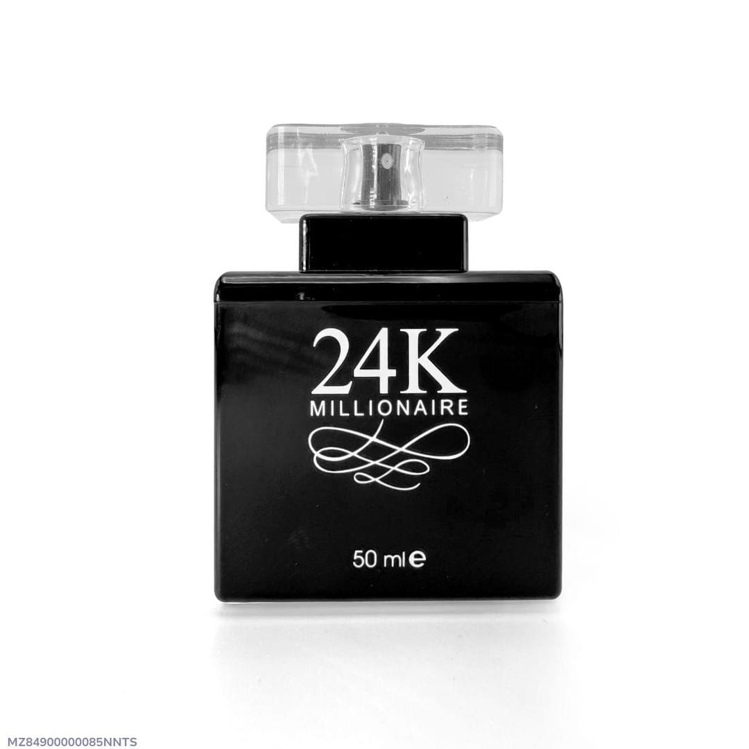 24K Millionaire Perfume For Men Black Bottle 50ML