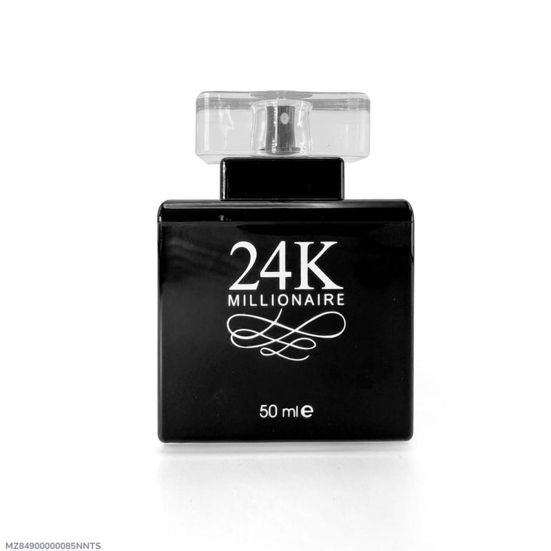 24K Millionaire Perfume For Men Black Bottle 50ML