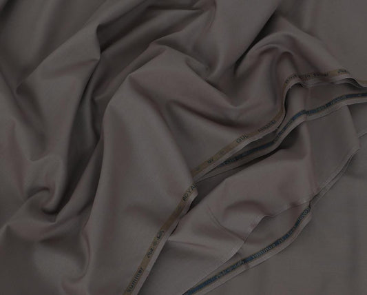 Gul Ahmad Men Grey Wash & Wear Suit Fabric 4M