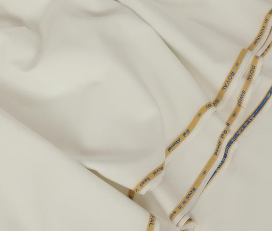 Men Unstitched Wash & Wear Suit Off White 4M Gul Ahmad