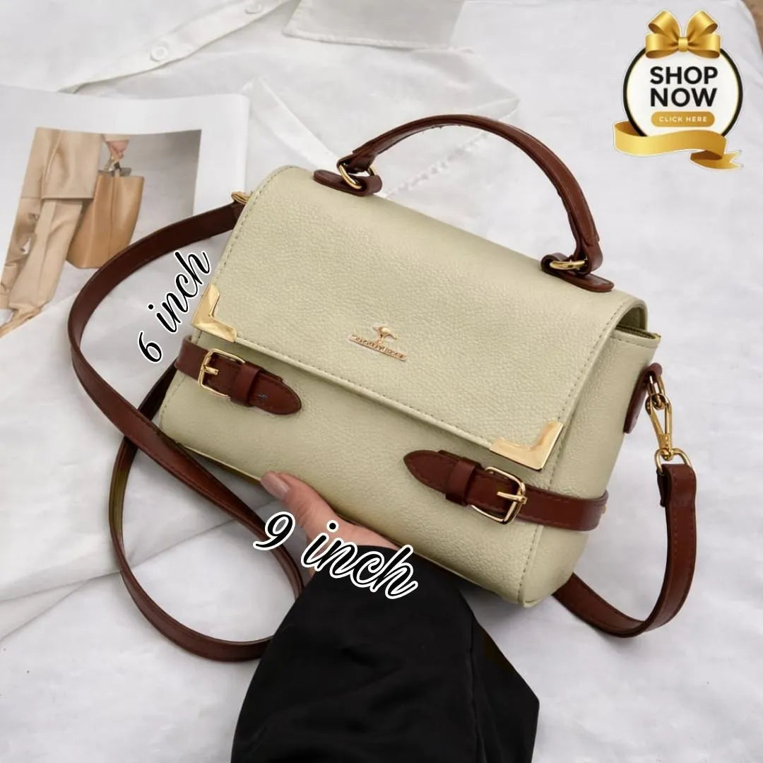 Black Leather Mobile Bag Medium Long Strap
