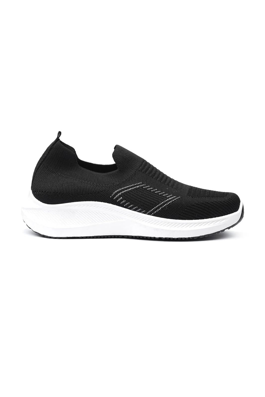 Black Casual Sketchers Shoes For Men's