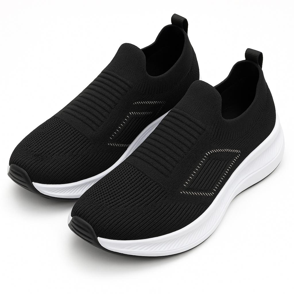 Black Casual Sketchers Shoes For Men's