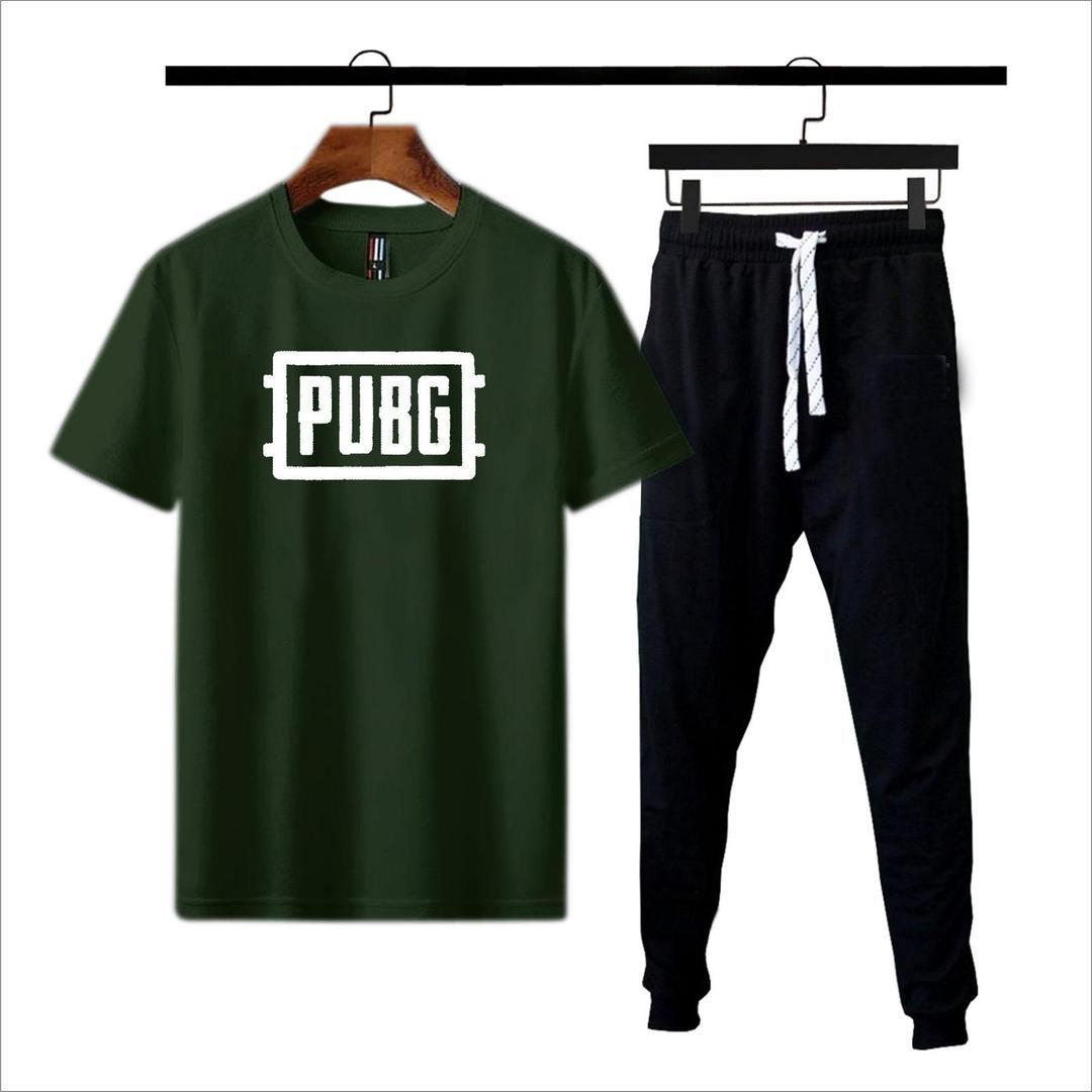 Men Cotton Printed Tracksuit Of PUBG Design Medium to XL