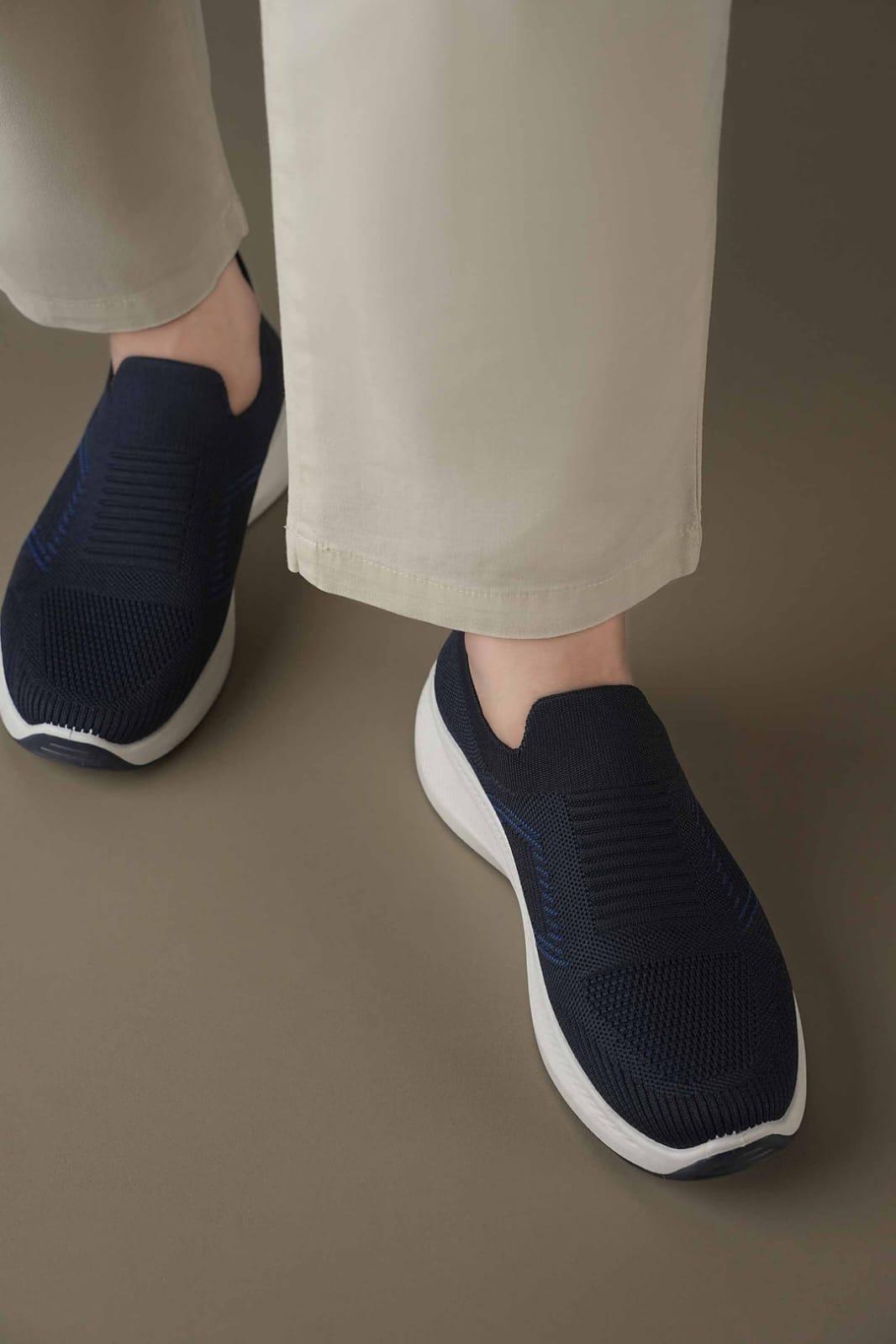 Premium Quality Blue Slip-On Shoes For Daily Wear