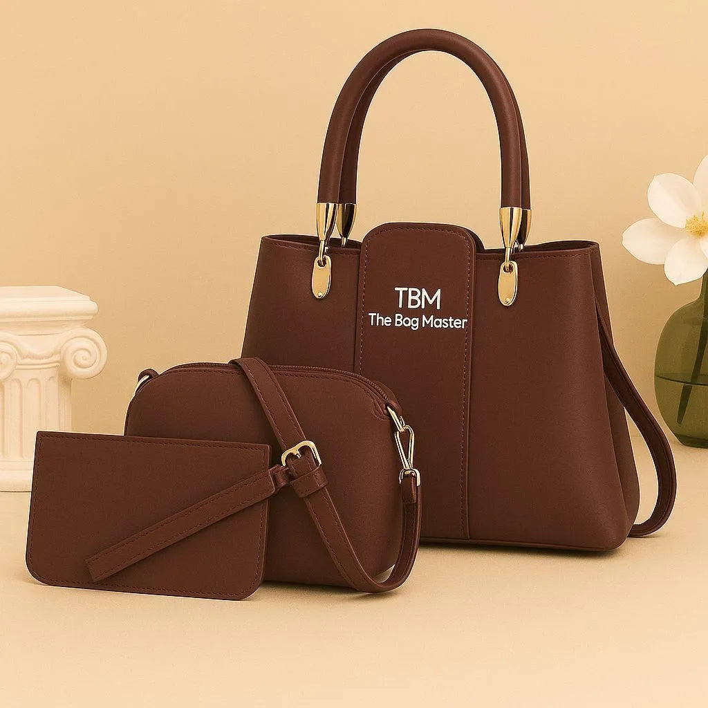 TBM 3 Pcs Handbags Set for Women's