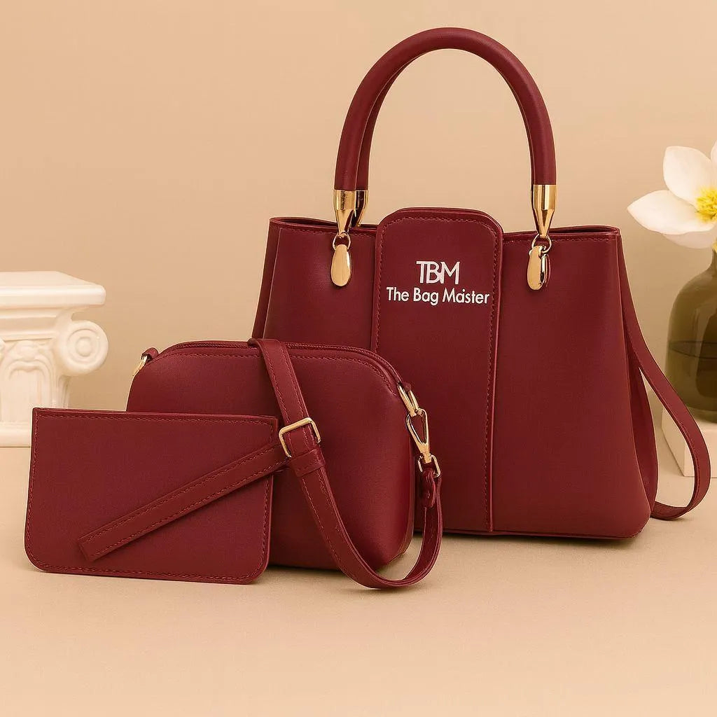 TBM 3 Pcs Handbags Set for Women's