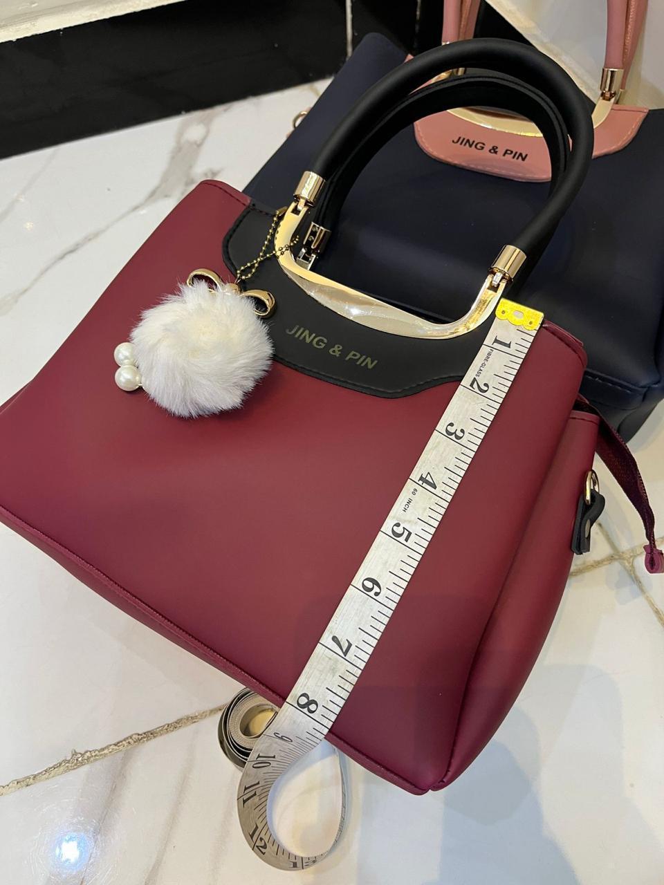 Handbags Set for Girl's with Gold Hardware