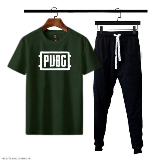 Men Cotton Printed Tracksuit Of PUBG Design Medium to XL