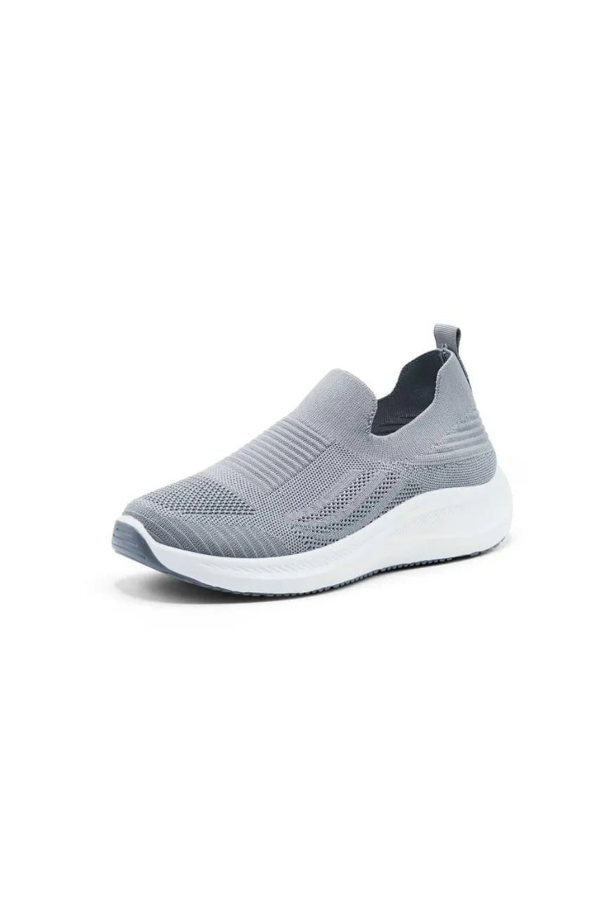 Men's Grey Slip-On Walking Sneakers