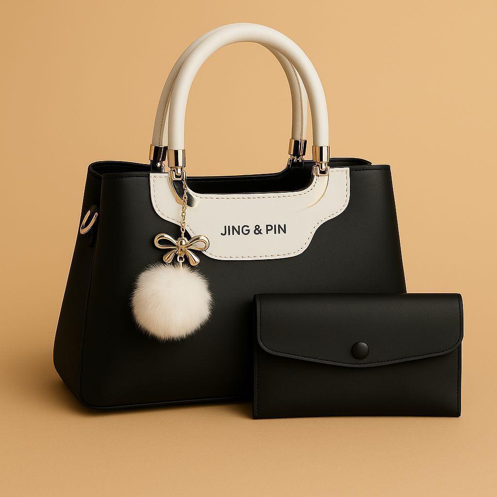 Handbags Set for Girl's with Gold Hardware