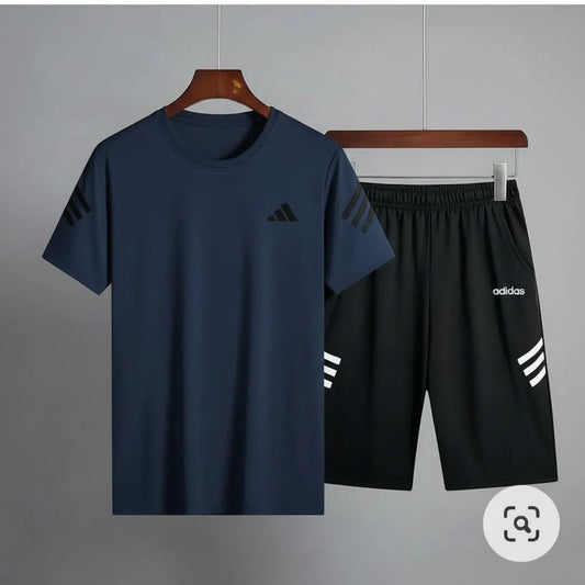 Nikkar Men's Navy Blue Summer Track Suits